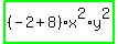 highlight_green%28+%28-2%2B8%29%2Ax%5E2%2Ay%5E2+%29