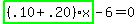 highlight_green%28+%28.10%2B.20%29%2Ax+%29-6=0