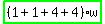 highlight_green%28+%281%2B1%2B4%2B4%29%2Aw+%29