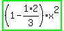 highlight_green%28+%281-1%2F3%2A2%29%2Ax%5E2+%29