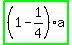 highlight_green%28+%281-1%2F4%29%2Aa+%29