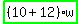 highlight_green%28+%2810%2B12%29%2Aw+%29