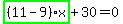 highlight_green%28+%2811-9%29%2Ax+%29%2B30=0