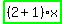 highlight_green%28+%282%2B1%29%2Ax+%29