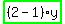 highlight_green%28+%282-1%29%2Ay+%29