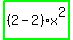 highlight_green%28+%282-2%29%2Ax%5E2+%29