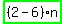 highlight_green%28+%282-6%29%2An+%29