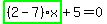 highlight_green%28+%282-7%29%2Ax+%29%2B5=0