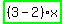 highlight_green%28+%283-2%29%2Ax+%29