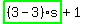 highlight_green%28+%283-3%29%2As+%29%2B1