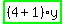 highlight_green%28+%284%2B1%29%2Ay+%29