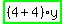 highlight_green%28+%284%2B4%29%2Ay+%29