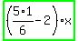 highlight_green%28+%285%2A1%2F6-2%29%2Ax+%29