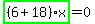 highlight_green%28+%286%2B18%29%2Ax+%29=0