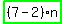 highlight_green%28+%287-2%29%2An+%29