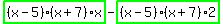 highlight_green%28+%28x-5%29%2A%28x%2B7%29%2Ax+%29-highlight_green%28+%28x-5%29%2A%28x%2B7%29%2A2+%29