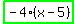 highlight_green%28+-4%2A%28x-5%29+%29