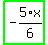 highlight_green%28+-5%2F6%2Ax+%29