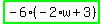 highlight_green%28+-6%2A%28-2%2Aw%2B3%29+%29