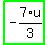 highlight_green%28+-7%2F3%2Au+%29