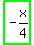 highlight_green%28+-x%2F4+%29