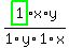 highlight_green%28+1+%29%2Ax%2F1%2Fy%2F1%2Fx%2Ay