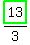 highlight_green%28+13+%29%2F3