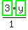 highlight_green%28+3+%29%2Ahighlight_green%28+y+%29%2F%281%29