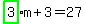 highlight_green%28+3+%29%2Am%2B3=27