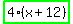 highlight_green%28+4%2A%28x%2B12%29+%29