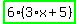 highlight_green%28+6%2A%283%2Ax%2B5%29+%29