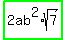 highlight_green%282ab%5E2%2Asqrt%287%29%29