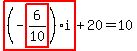 highlight_red%28+%28-highlight_red%28+6%2F10+%29%29%2Ai+%29%2B20=10