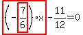 highlight_red%28+%28-highlight_red%28+7%2F6+%29%29%2Ax+%29-11%2F12=0