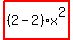 highlight_red%28+%282-2%29%2Ax%5E2+%29
