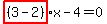 highlight_red%28+%283-2%29+%29%2Ax-4=0