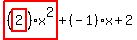 highlight_red%28+%28highlight_red%28+2+%29%29%2Ax%5E2+%29%2B%28-1%29%2Ax%2B2