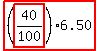 highlight_red%28+%28highlight_red%28+40%2F100+%29%29%2A6.50+%29