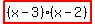 highlight_red%28+%28x-3%29%2A%28x-2%29+%29