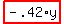 highlight_red%28+-.42%2Ay+%29