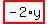 highlight_red%28+-2%2Ay+%29