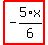 highlight_red%28+-5%2F6%2Ax+%29
