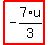 highlight_red%28+-7%2F3%2Au+%29