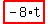 highlight_red%28+-8%2At+%29