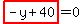 highlight_red%28+-y%2B40+%29=0