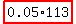 highlight_red( 0.05*113 )
