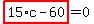 highlight_red%28+15%2Ac-60+%29=0