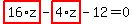 highlight_red%28+16%2Az+%29-highlight_red%28+4%2Az+%29-12=0