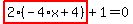 highlight_red%28+2%2A%28-4%2Ax%2B4%29+%29%2B1=0