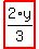 highlight_red%28+2%2Ay%2F3+%29